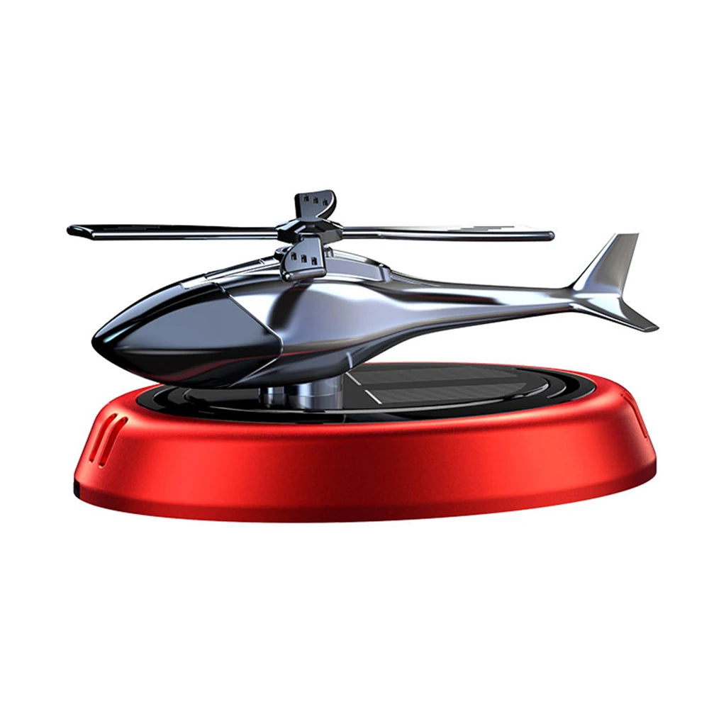 Solar Powered Rotation Helicopter Aromatherapy Car