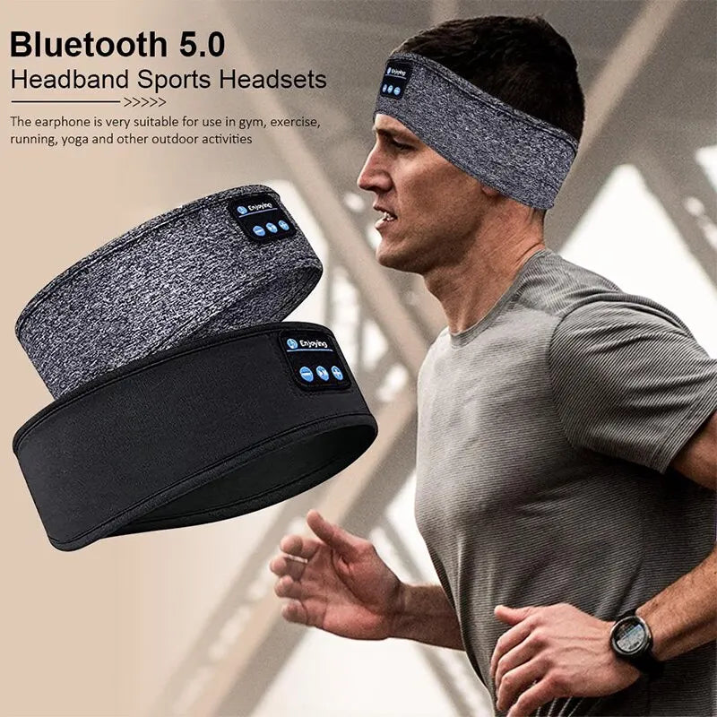 Fone Bluetooth Earphones Sports Headband Elastic