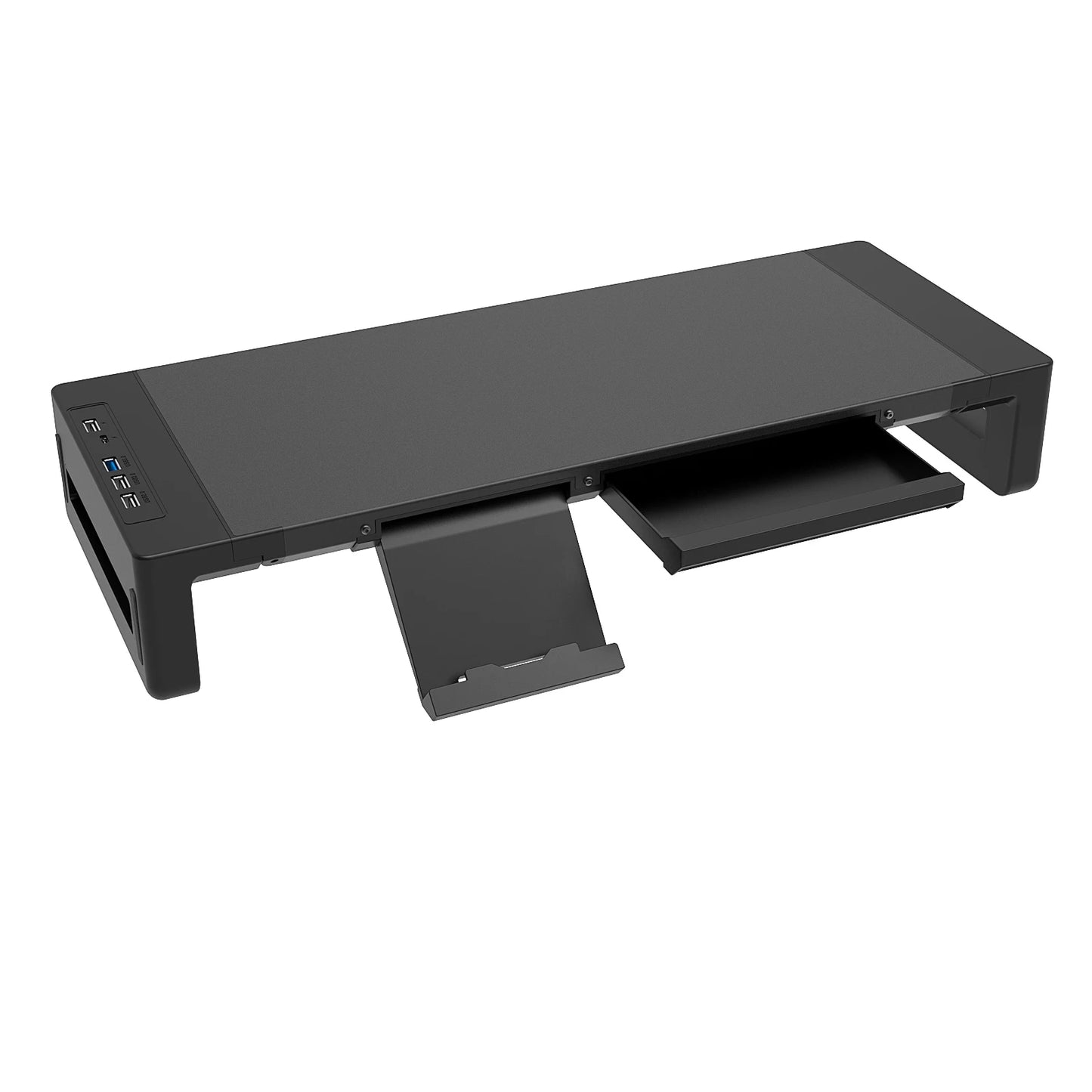 Monitor Stand With USB,Storage Drawer &Stand Tablet Phone