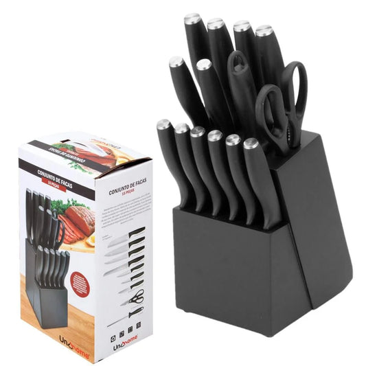 14 Pieces Kitchen Knife Block Set