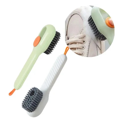 Multifunctional brush with dispenser