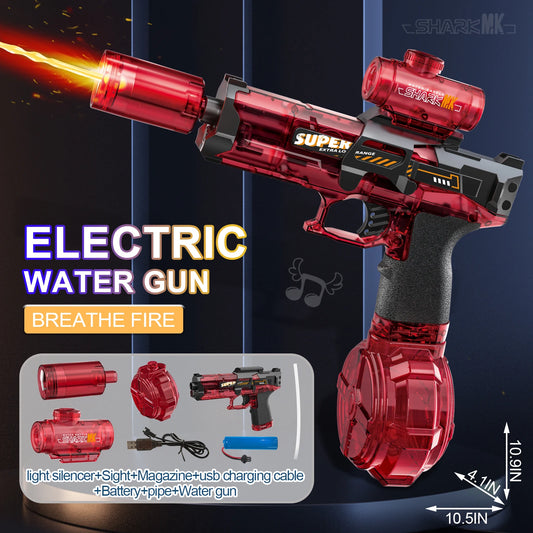 Electric Water Gun With light Sprays Flame Effect