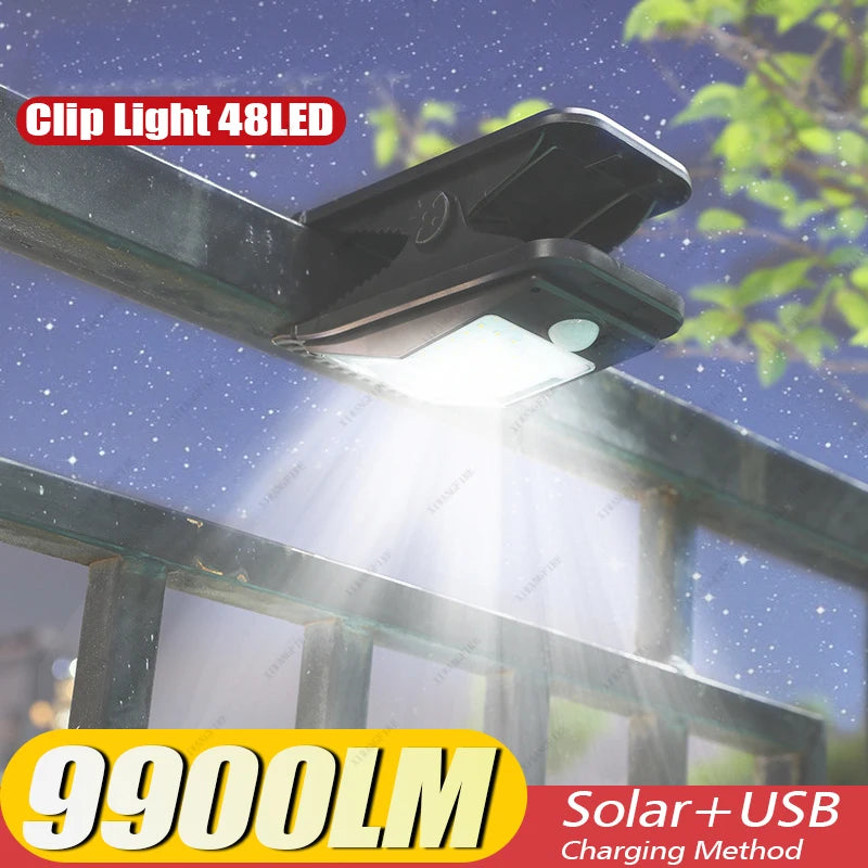 Solar Clip Light Outdoor Portable