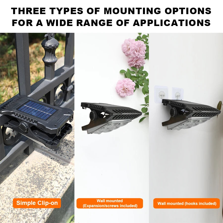 Solar Clip Light Outdoor Portable