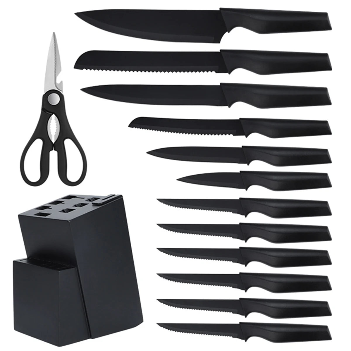 14 Pieces Kitchen Knife Block Set