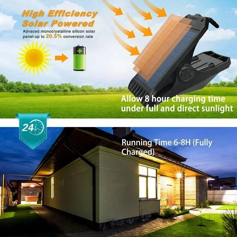 Solar Clip Light Outdoor Portable