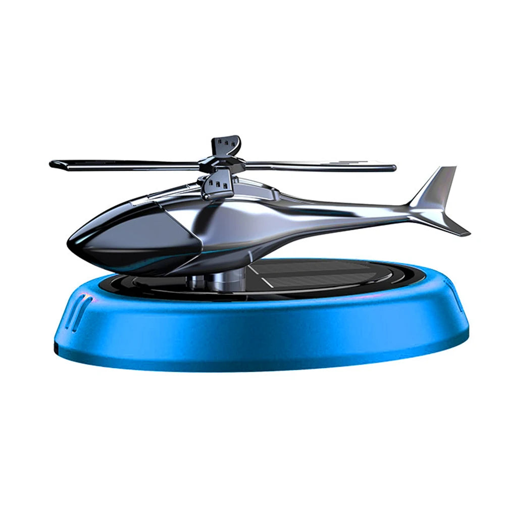 Solar Powered Rotation Helicopter  Aromatherapy Car