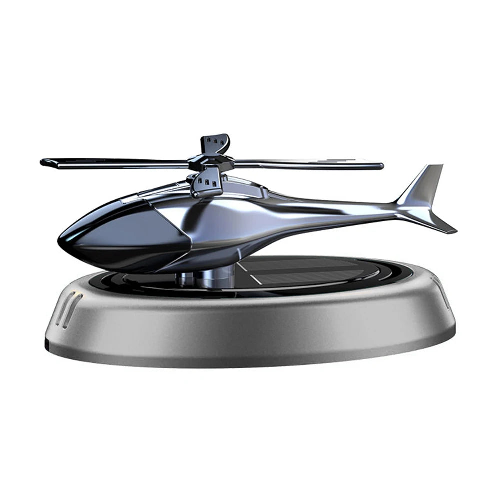 Solar Powered Rotation Helicopter  Aromatherapy Car