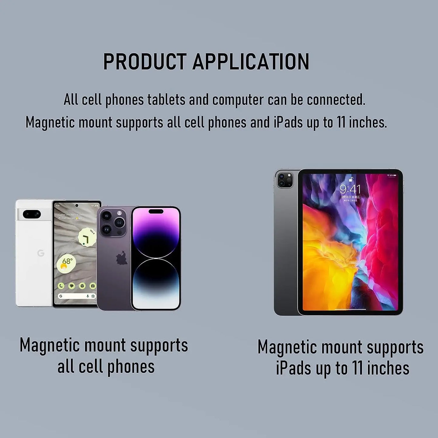 Foldable Bluetooth Keyboard with Magnetic Stand