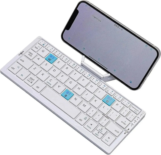 Foldable Bluetooth Keyboard with Magnetic Stand