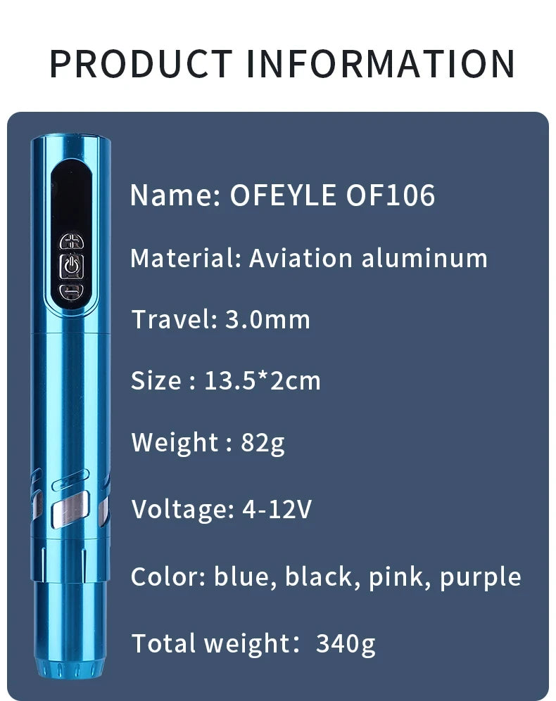 Wireless Professional Pen Tattoo Machine