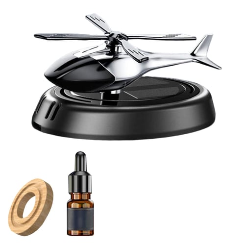Solar Powered Rotation Helicopter  Aromatherapy Car